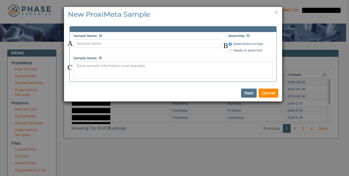 new proximeta sample dialog 1